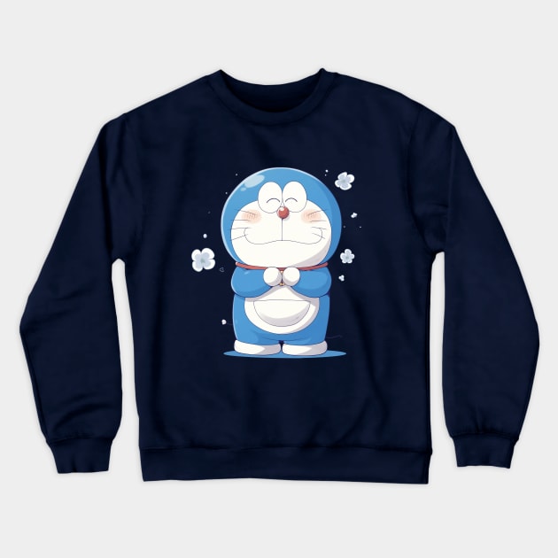 DORAEMON THE CAT Crewneck Sweatshirt by Drank